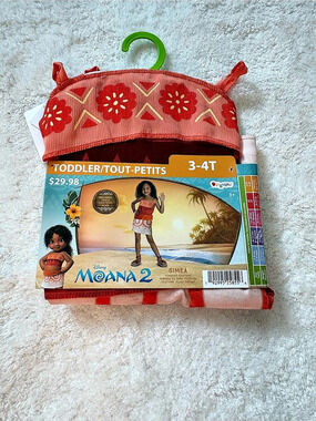 Disney Moana 2 Girls Halloween Costume Dress 3-4T